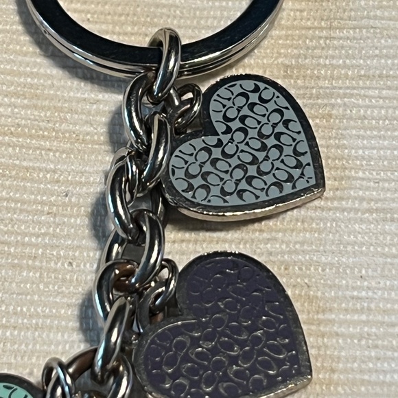 Coach Multicolor Hearts Keychain - Picture 2 of 7